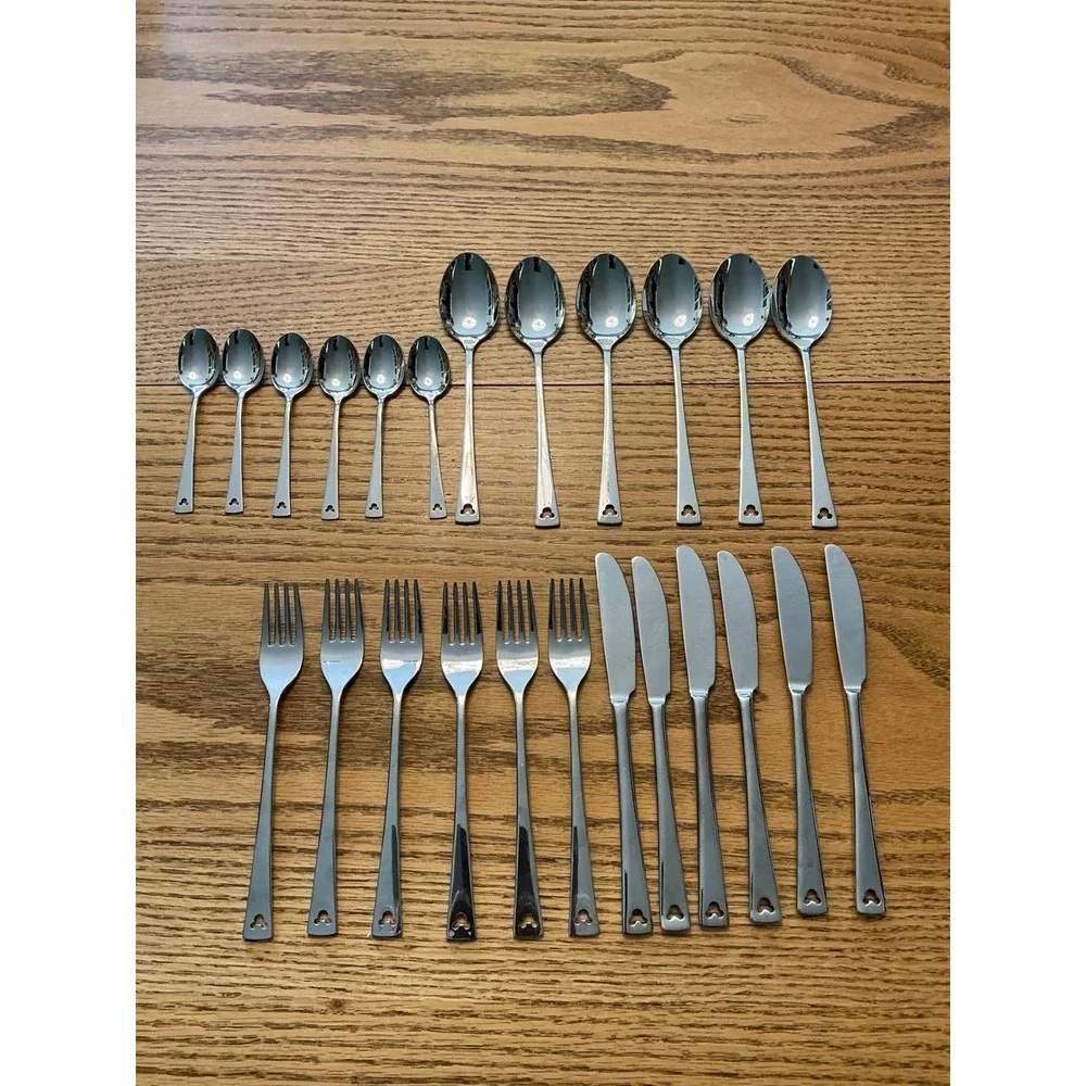 Disney Eme Albert 18/10 Stainless Steel Flatware Set 24pc Mickey Mouse Italy
